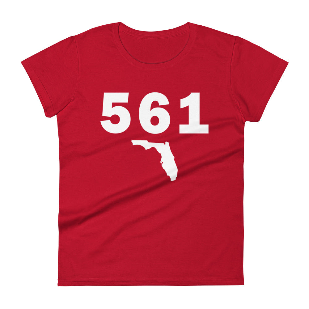 561 Area Code Women's Fashion Fit T Shirt