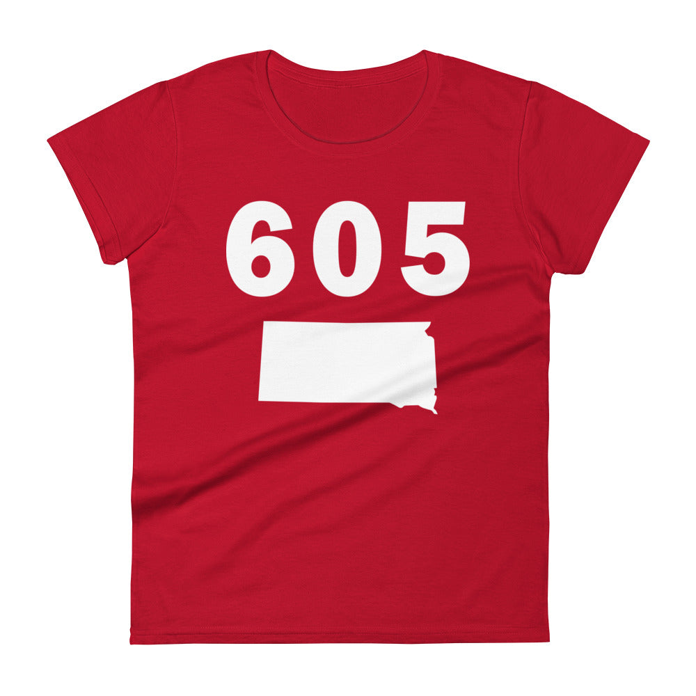 605 Area Code Women's Fashion Fit T Shirt