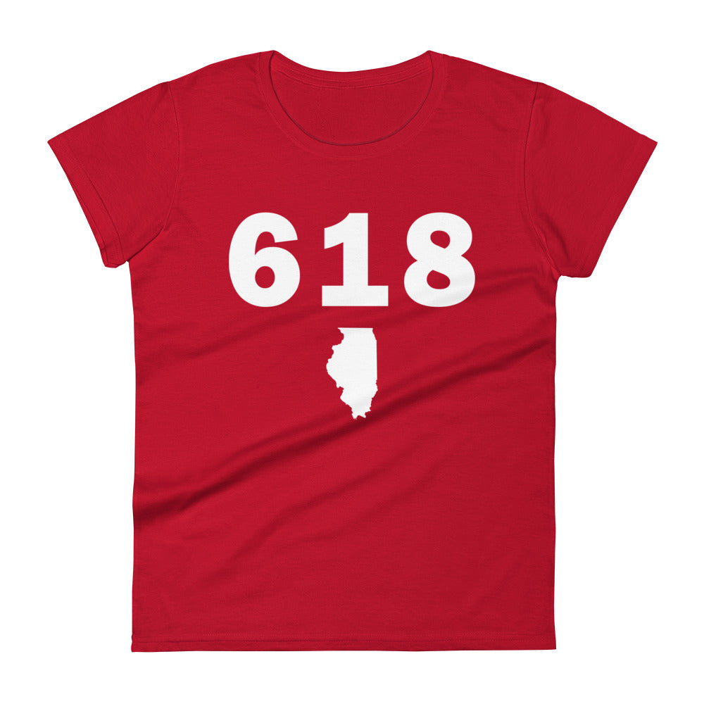 618 Area Code Women's Fashion Fit T Shirt