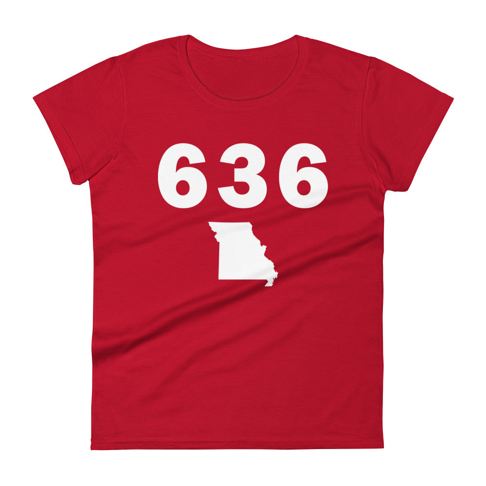636 Area Code Women's Fashion Fit T Shirt