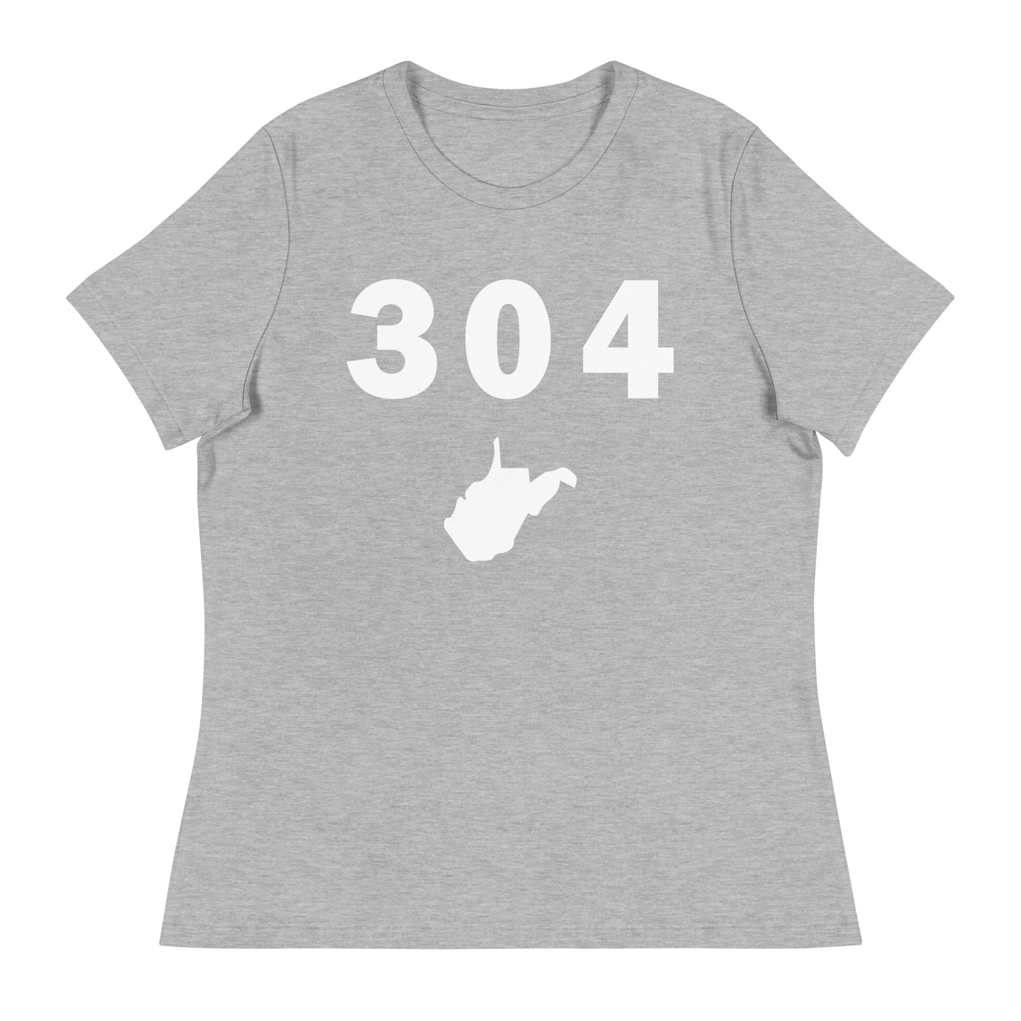 304 Area Code Women's Relaxed T Shirt