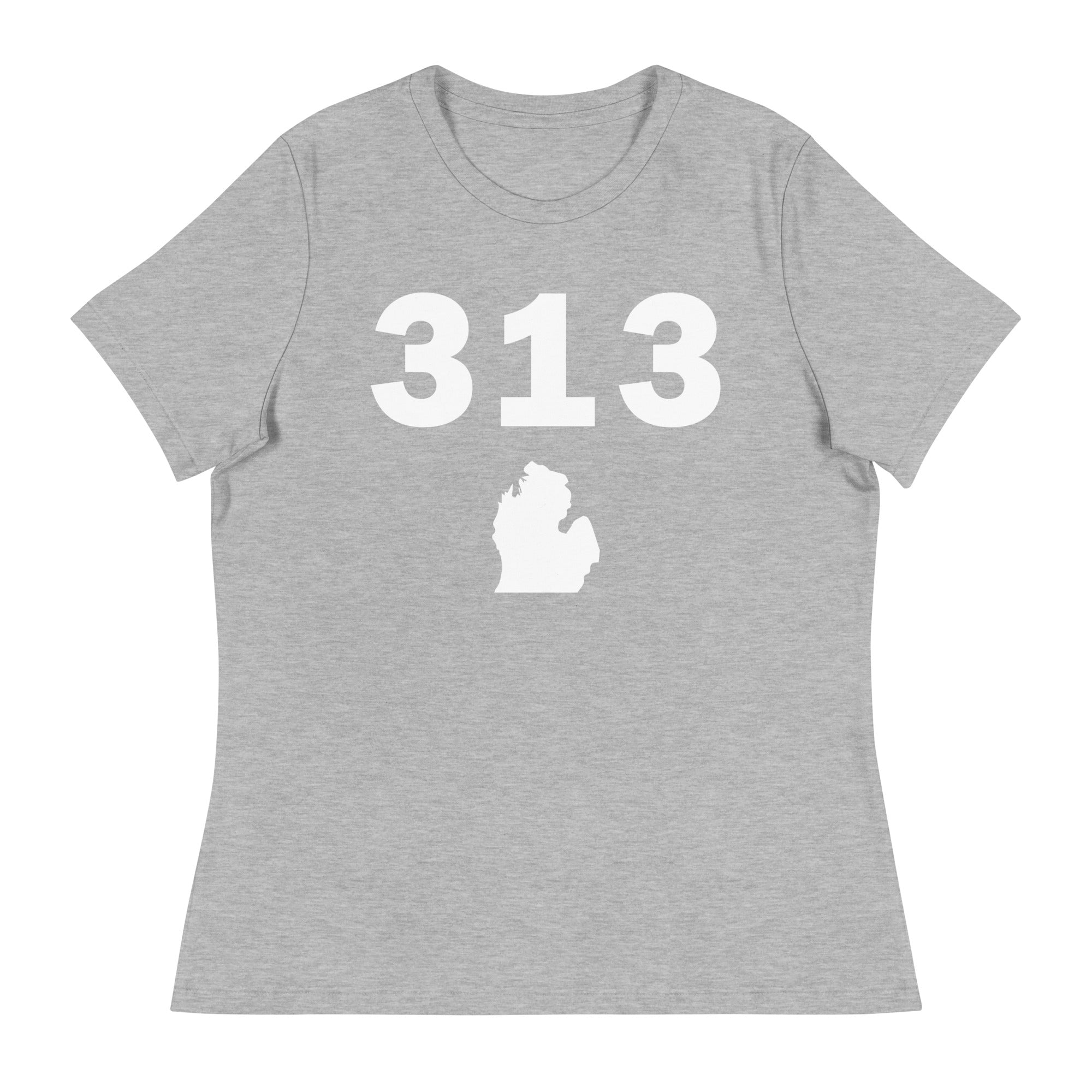 313 Area Code Women's Relaxed T Shirt