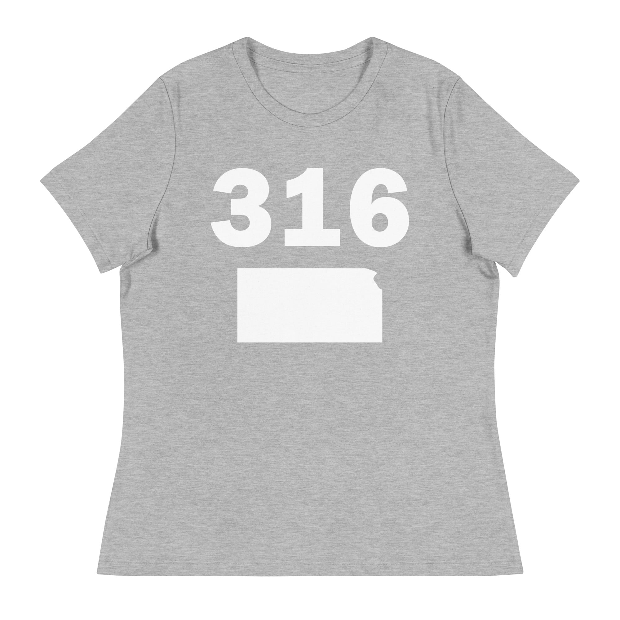 316 Area Code Women's Relaxed T Shirt