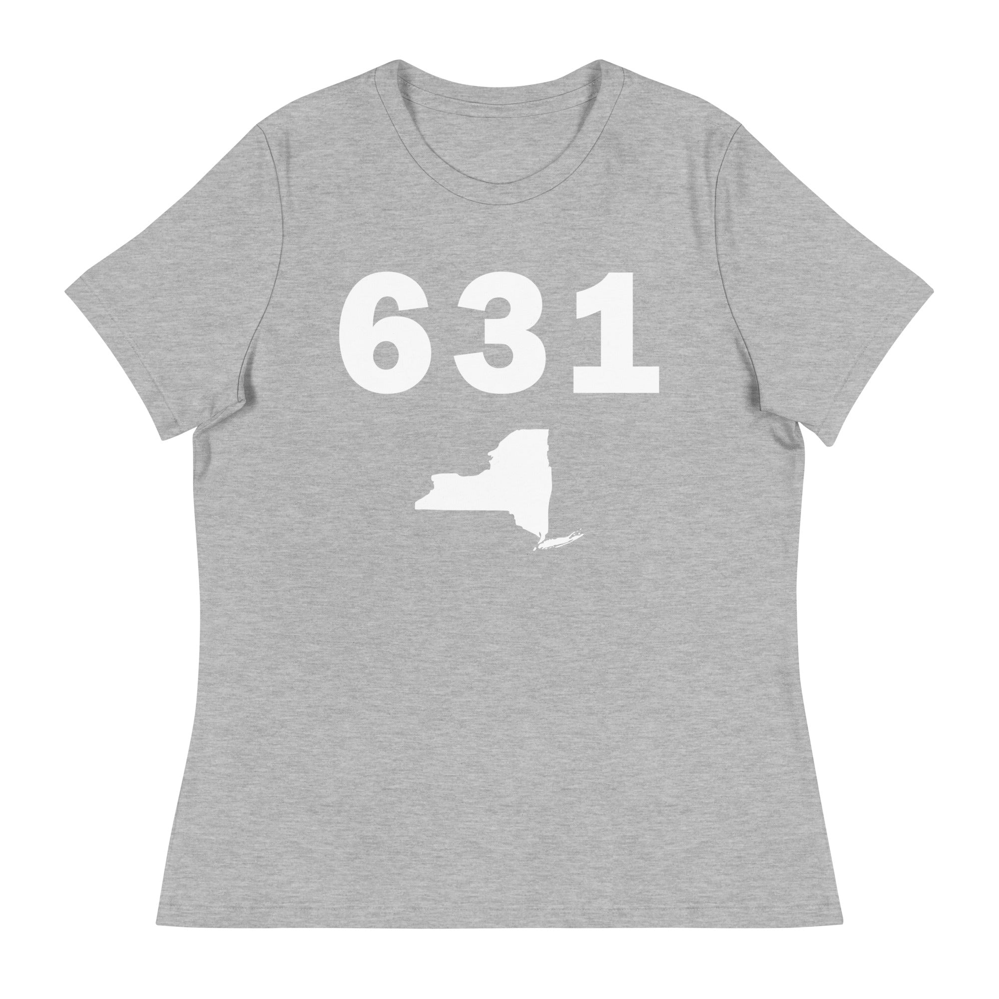 631 Area Code Women's Relaxed T Shirt