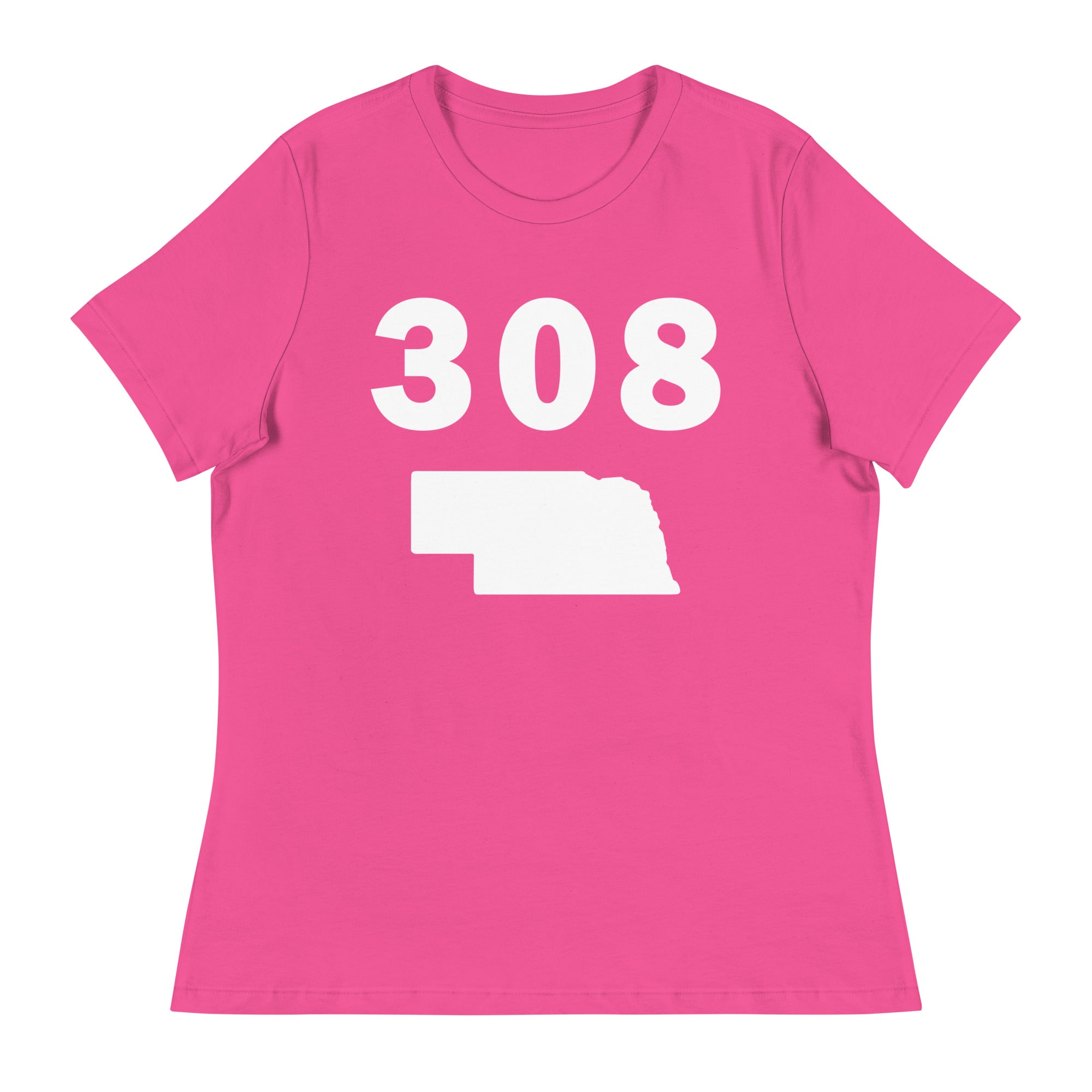 308 Area Code Women's Relaxed T Shirt