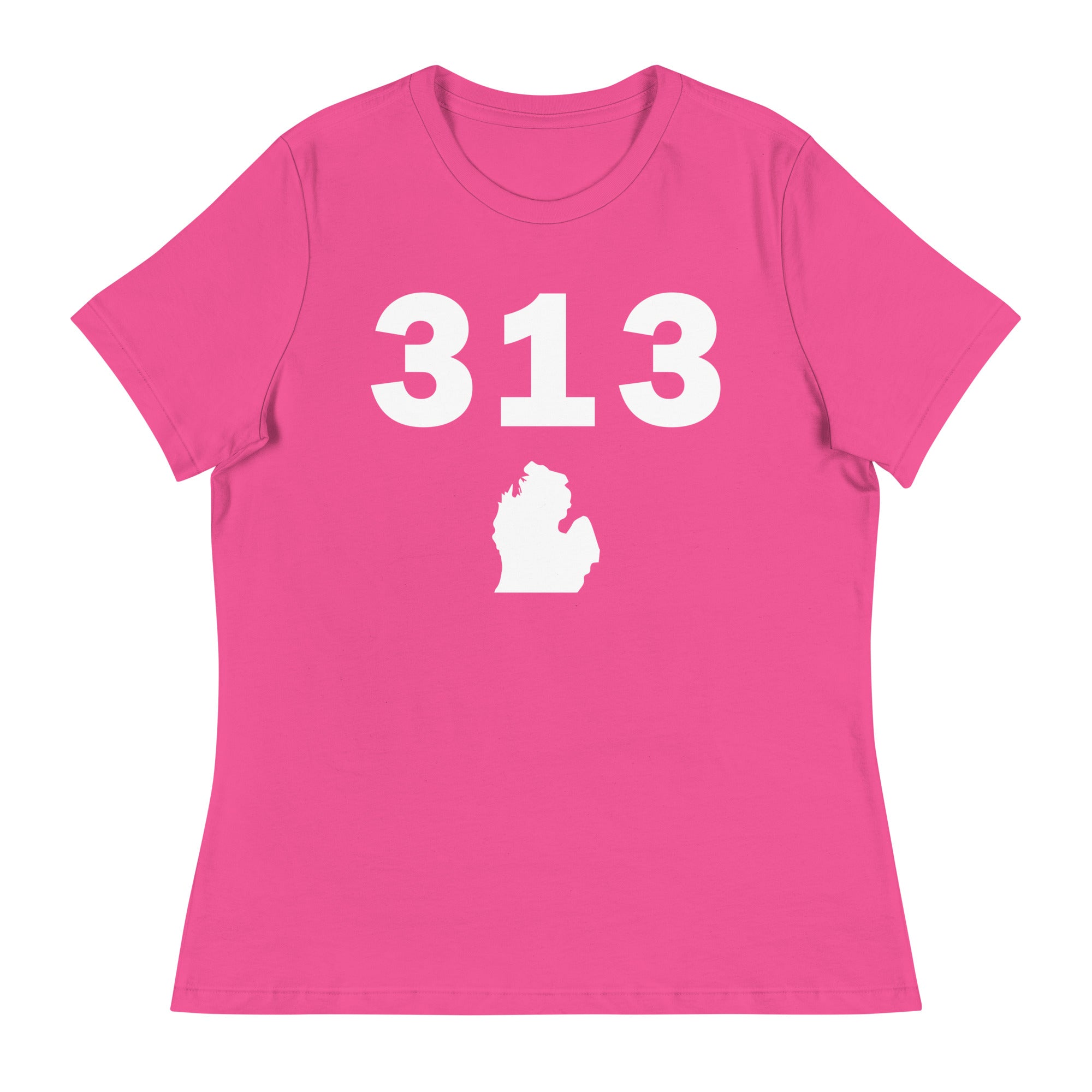 313 Area Code Women's Relaxed T Shirt