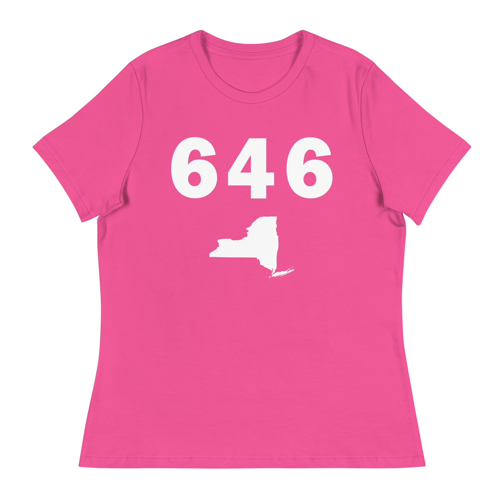 646 Area Code Women's Relaxed T Shirt