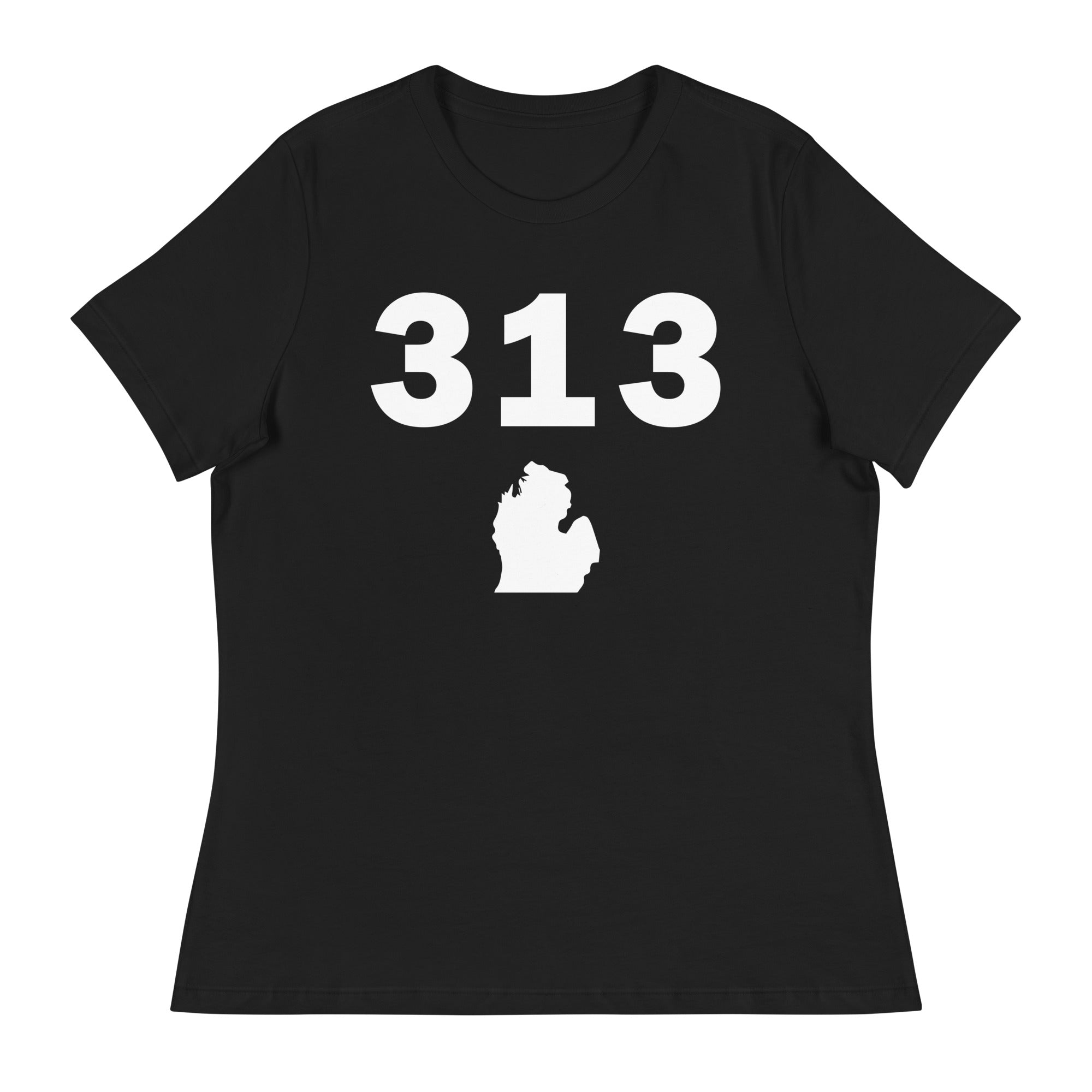 313 Area Code Women's Relaxed T Shirt