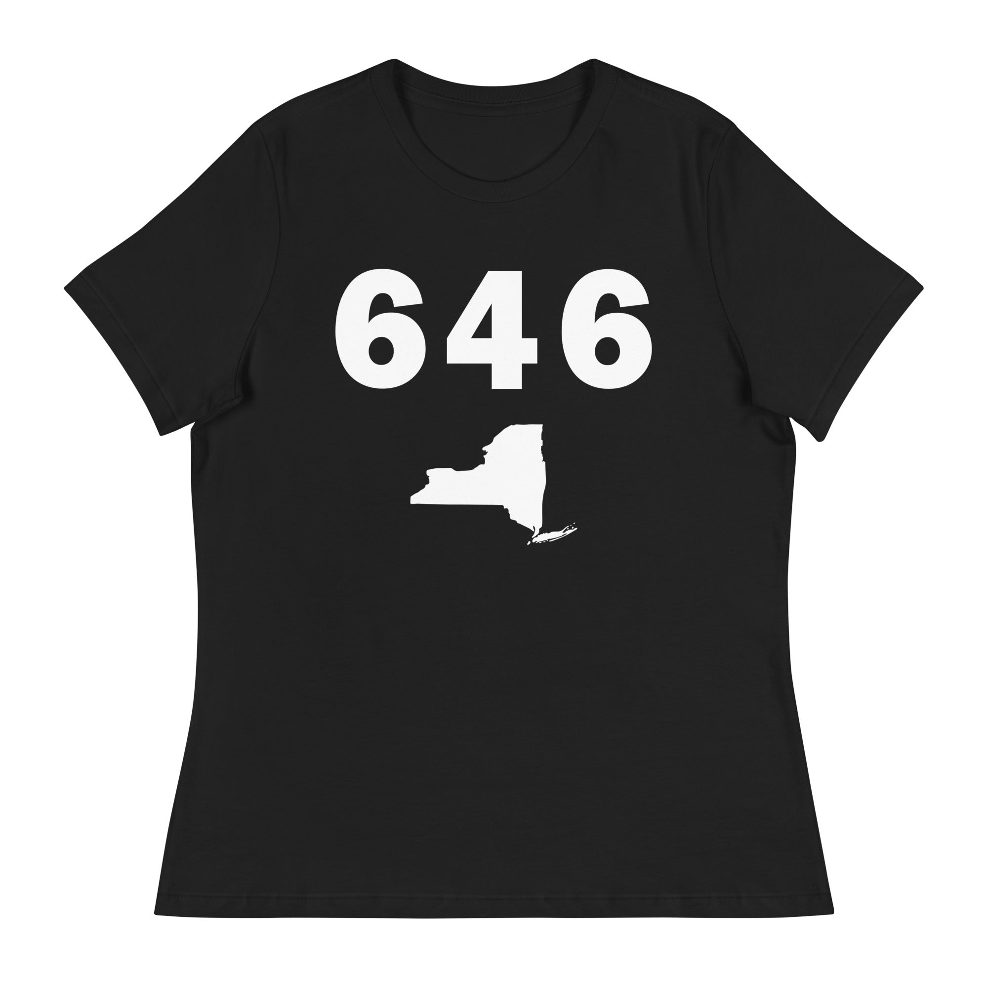646 Area Code Women's Relaxed T Shirt