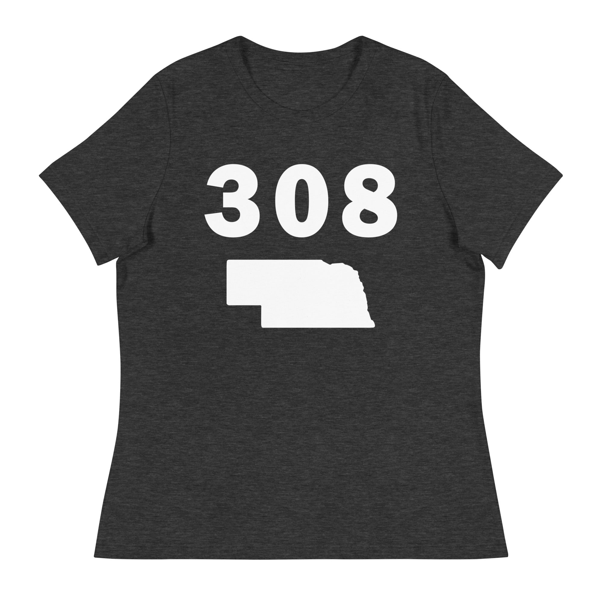 308 Area Code Women's Relaxed T Shirt