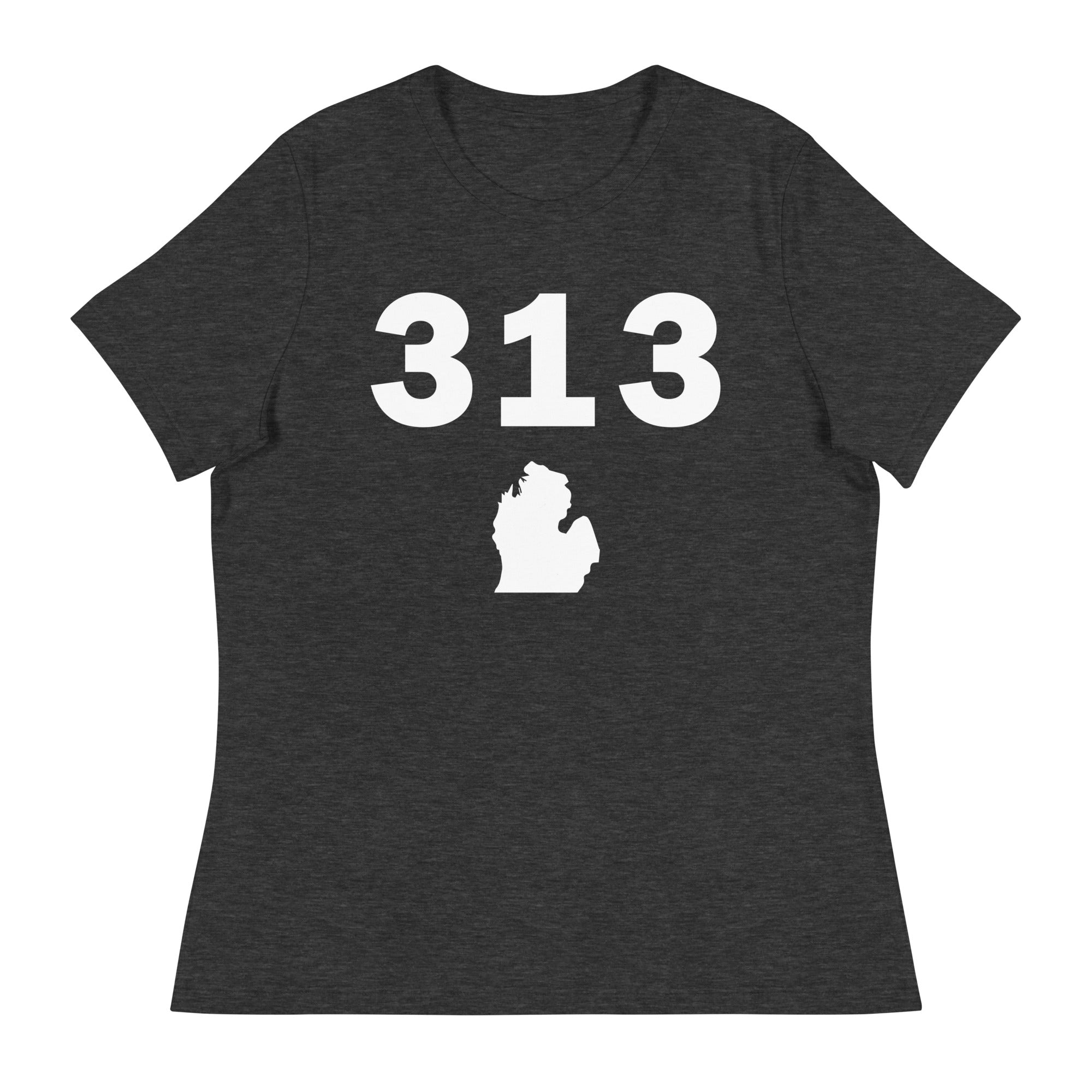 313 Area Code Women's Relaxed T Shirt