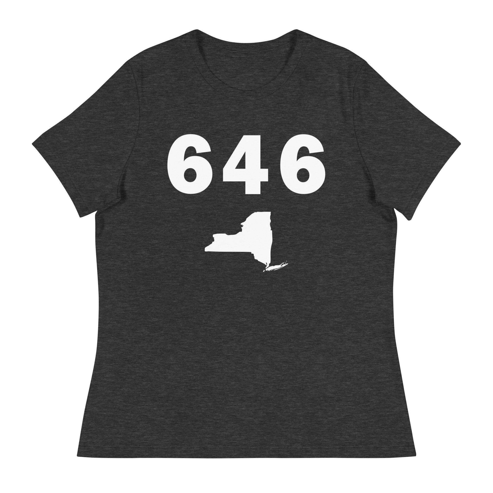 646 Area Code Women's Relaxed T Shirt