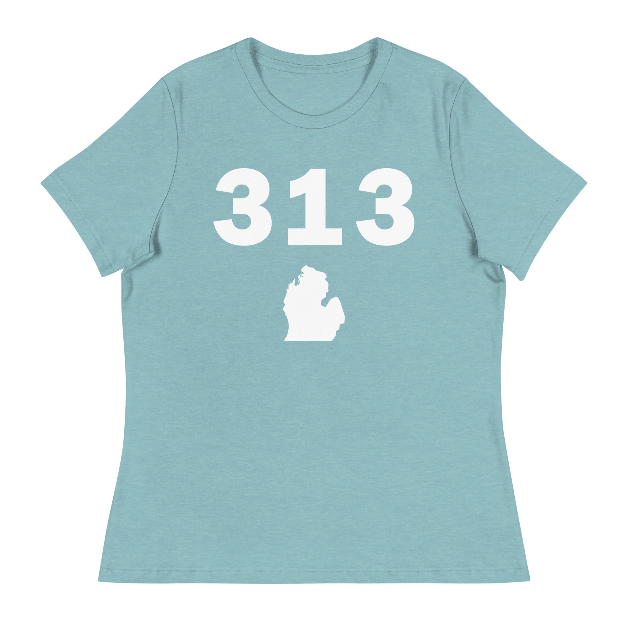 313 Area Code Women's Relaxed T Shirt