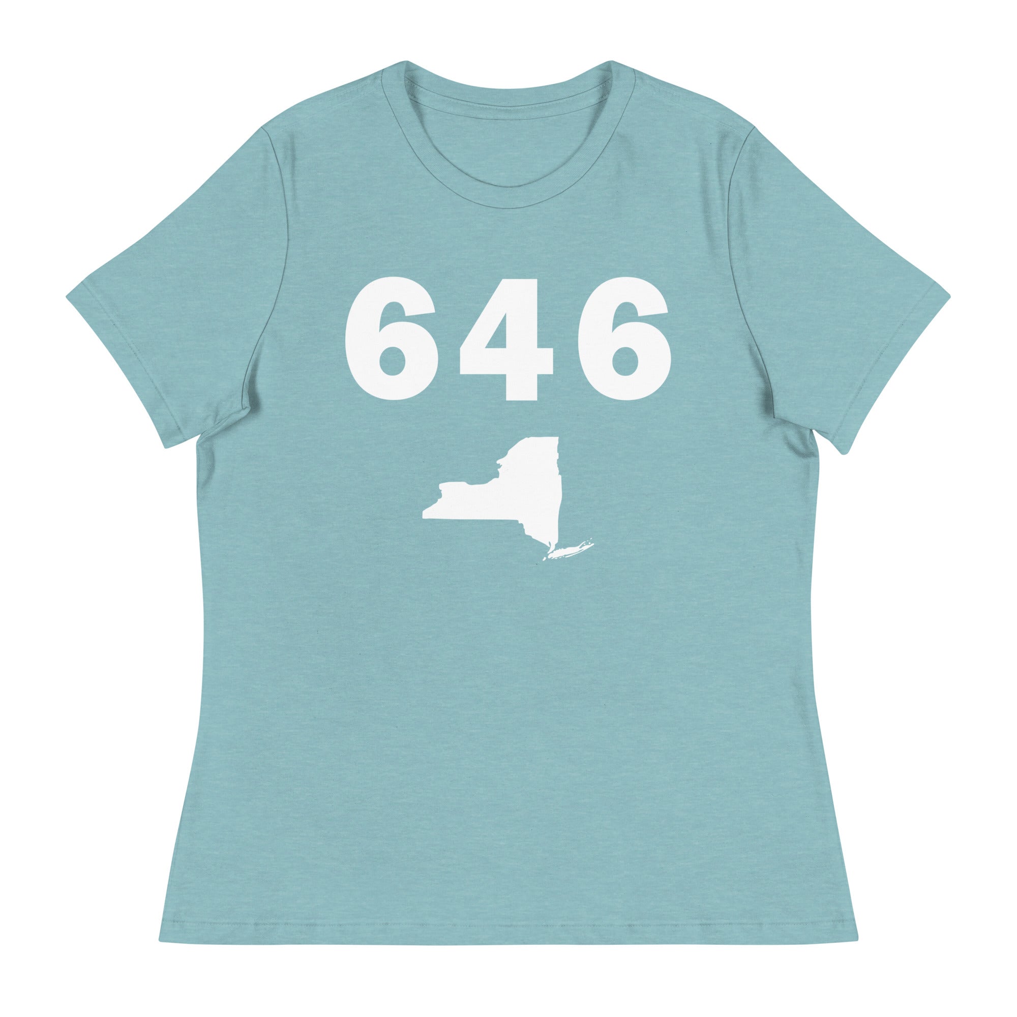 646 Area Code Women's Relaxed T Shirt
