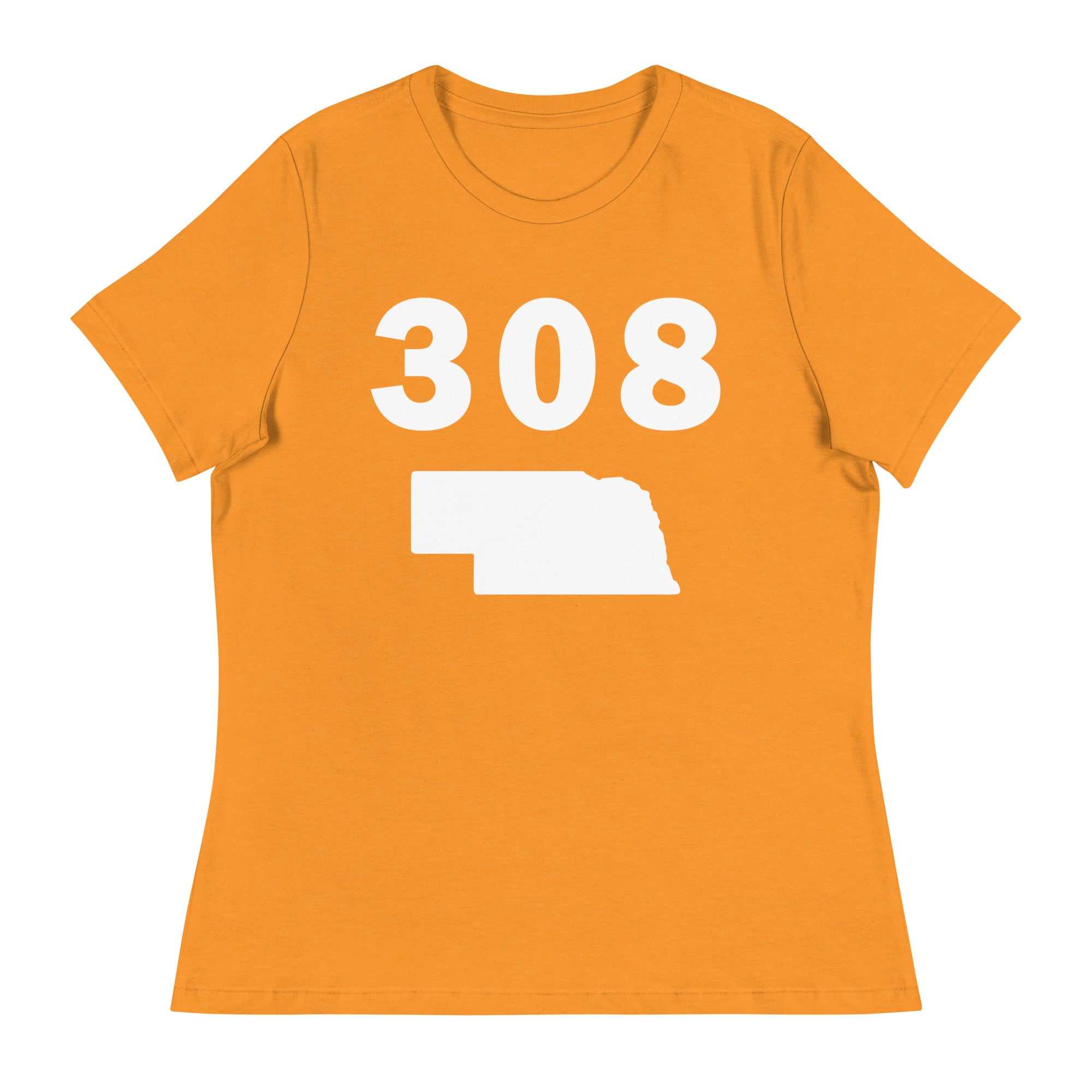 308 Area Code Women's Relaxed T Shirt