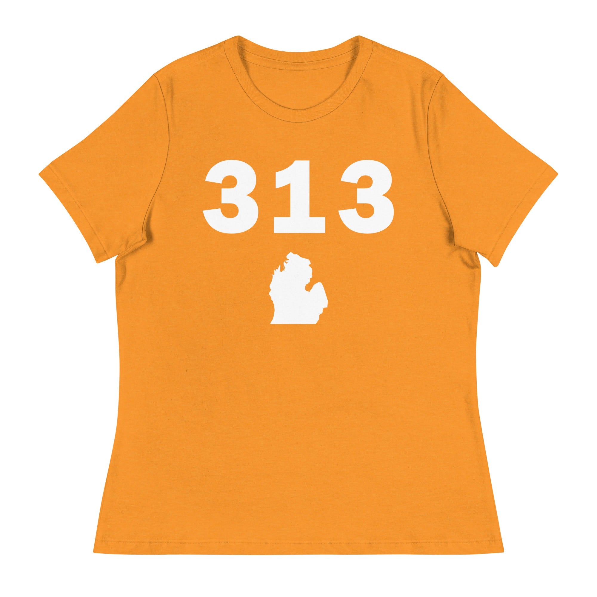 313 Area Code Women's Relaxed T Shirt