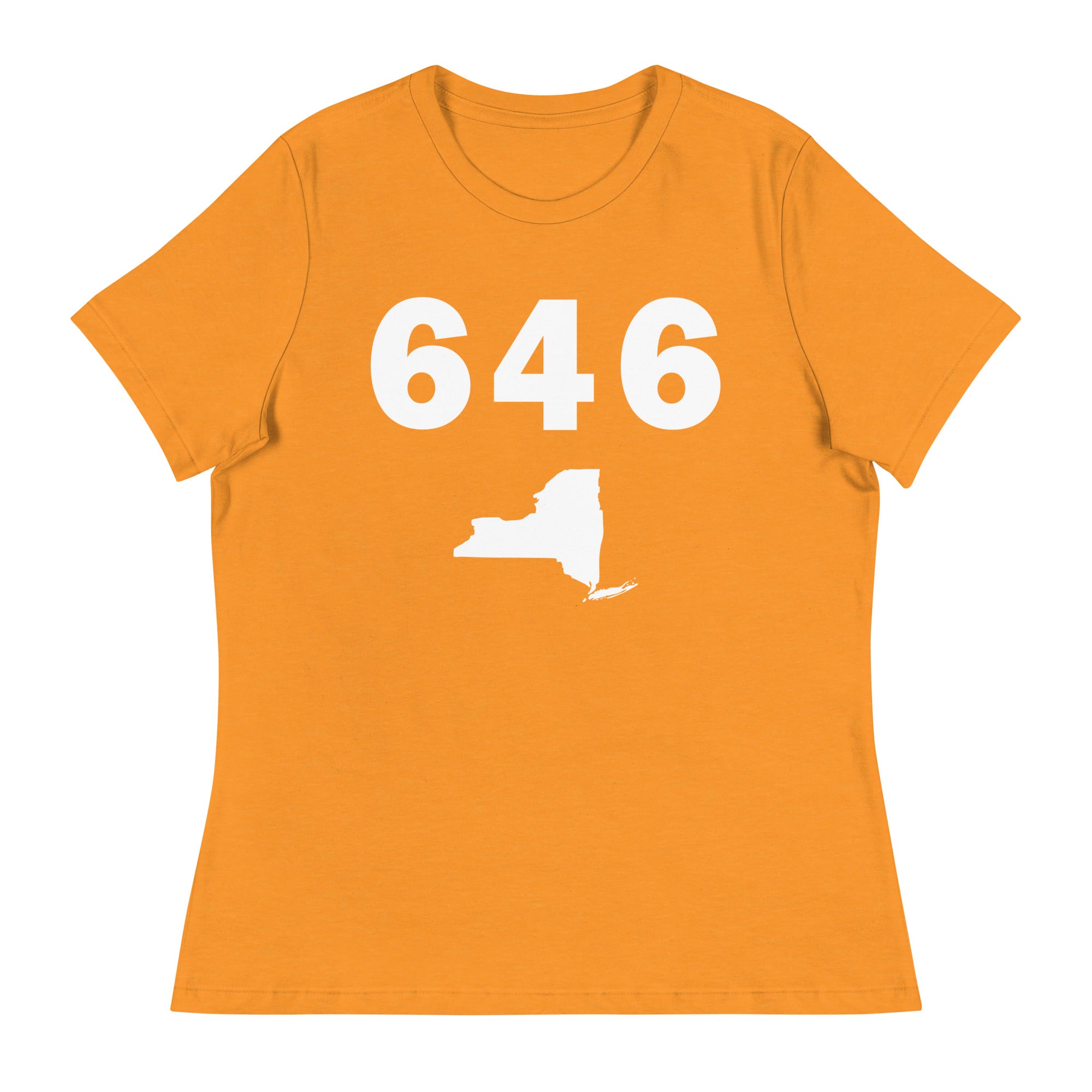 646 Area Code Women's Relaxed T Shirt
