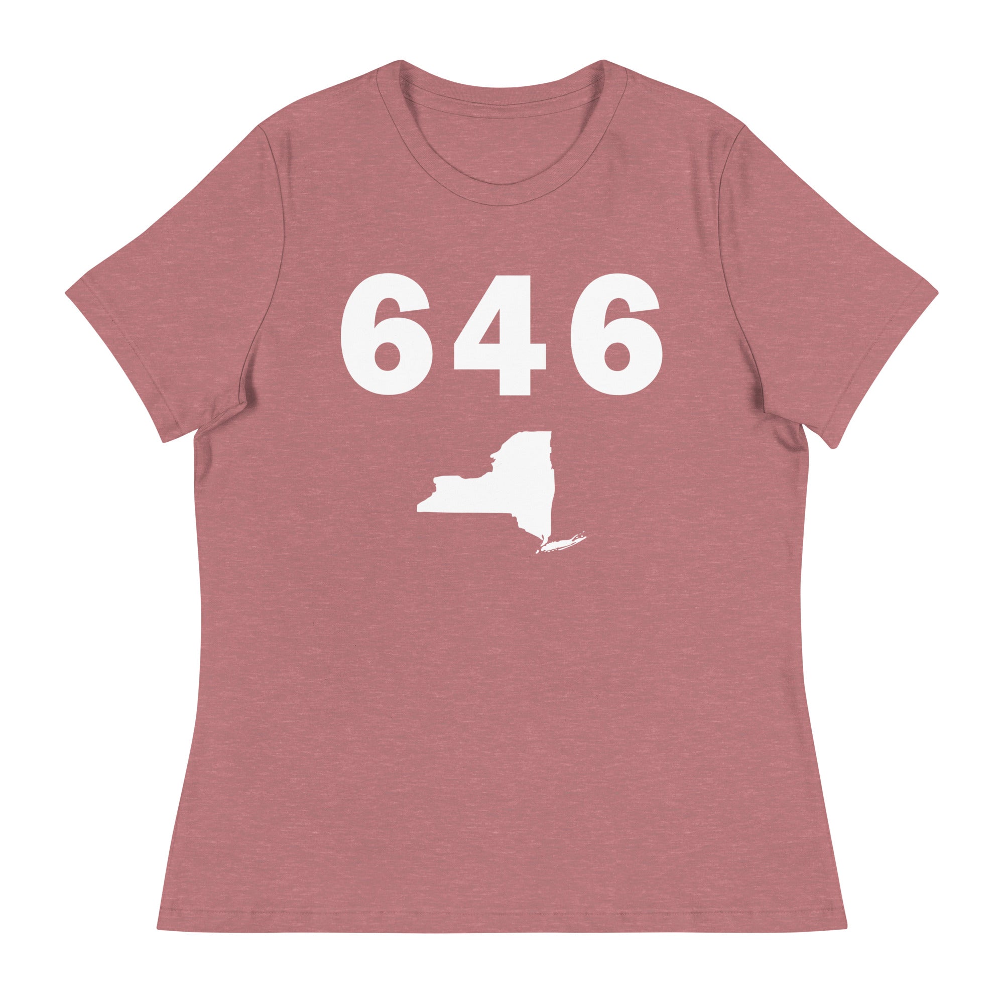 646 Area Code Women's Relaxed T Shirt