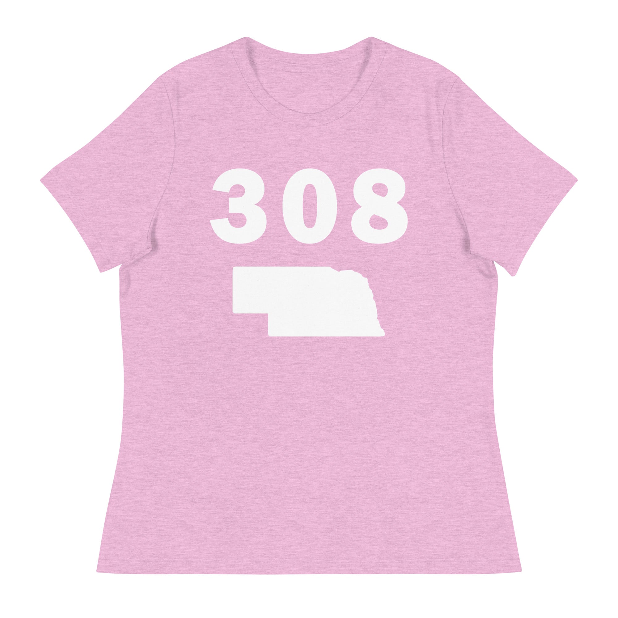 308 Area Code Women's Relaxed T Shirt