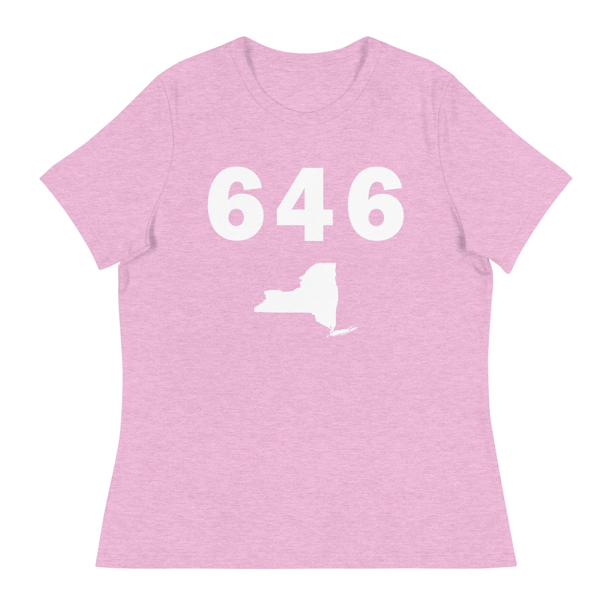 646 Area Code Women's Relaxed T Shirt