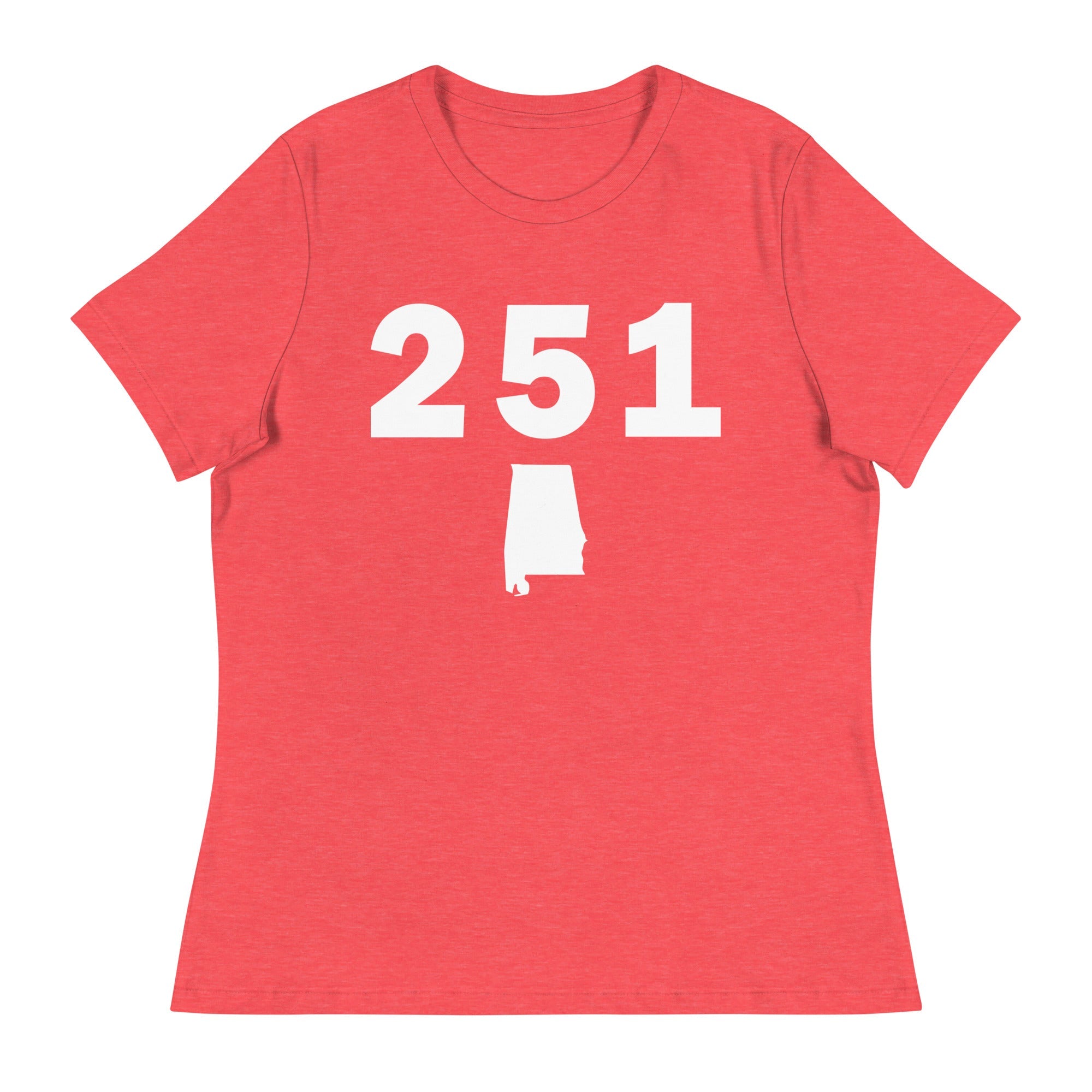 251 Area Code Women's Relaxed T Shirt