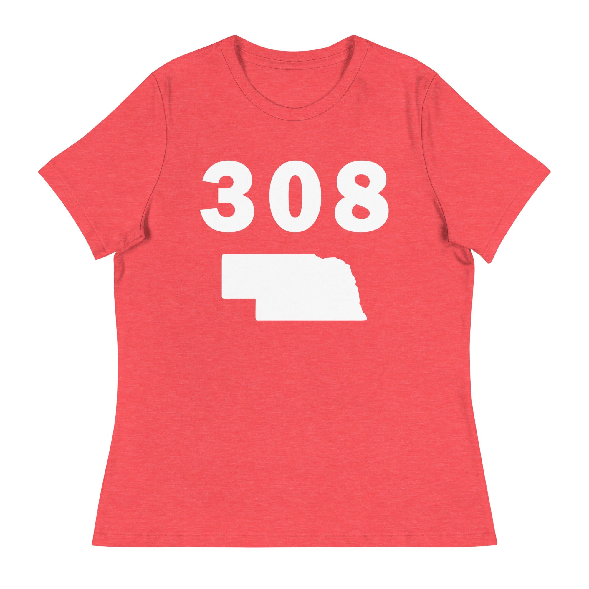 308 Area Code Women's Relaxed T Shirt