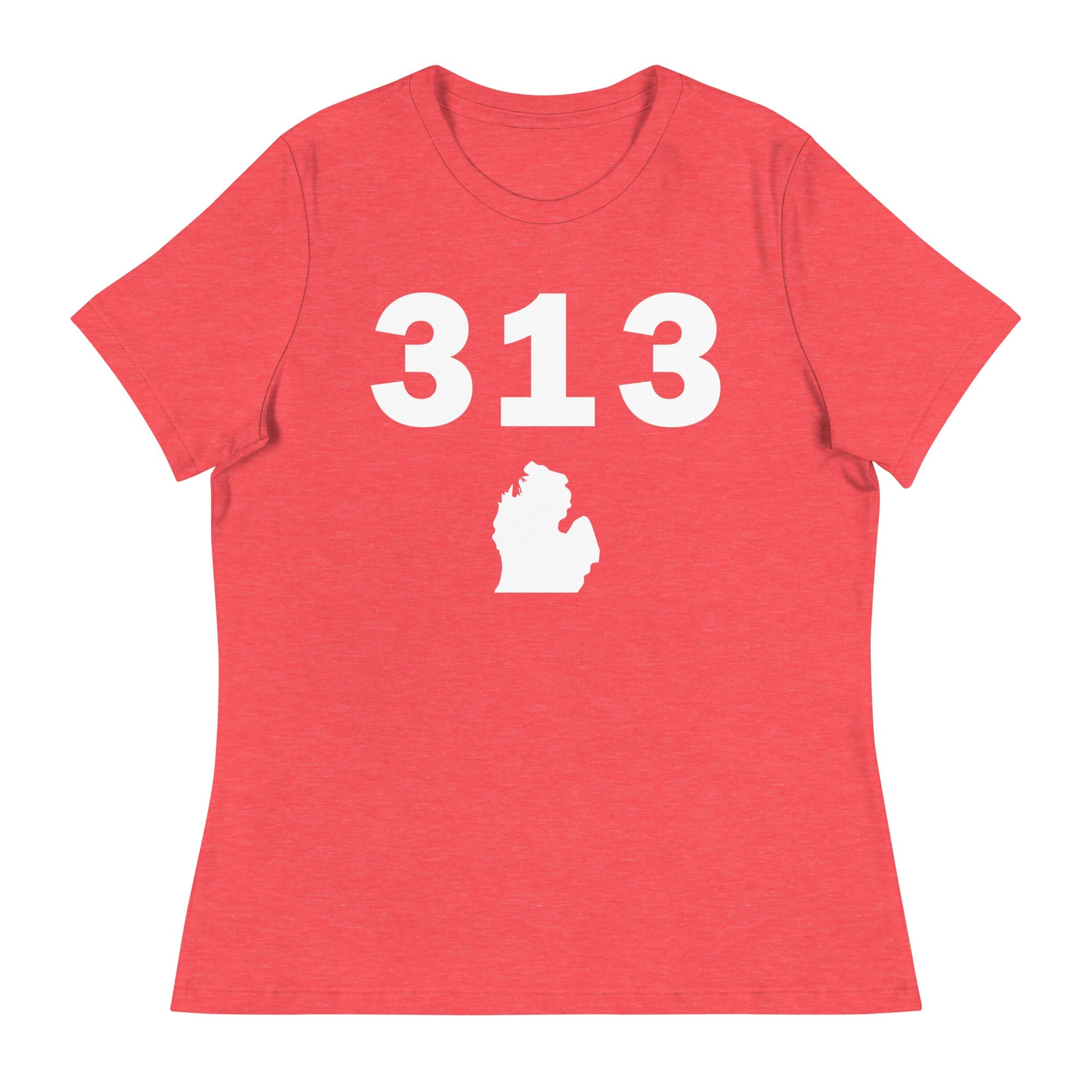 313 Area Code Women's Relaxed T Shirt