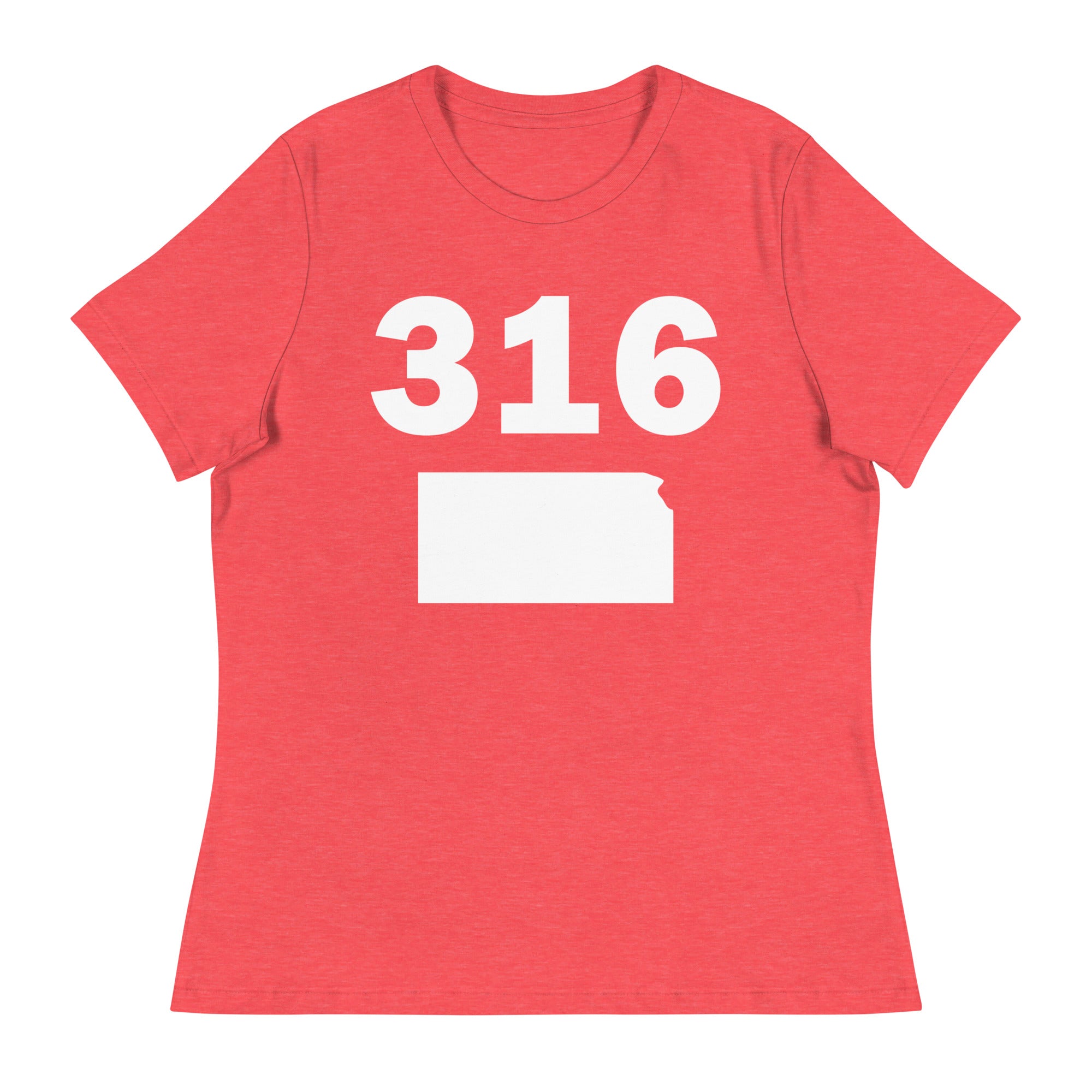 316 Area Code Women's Relaxed T Shirt