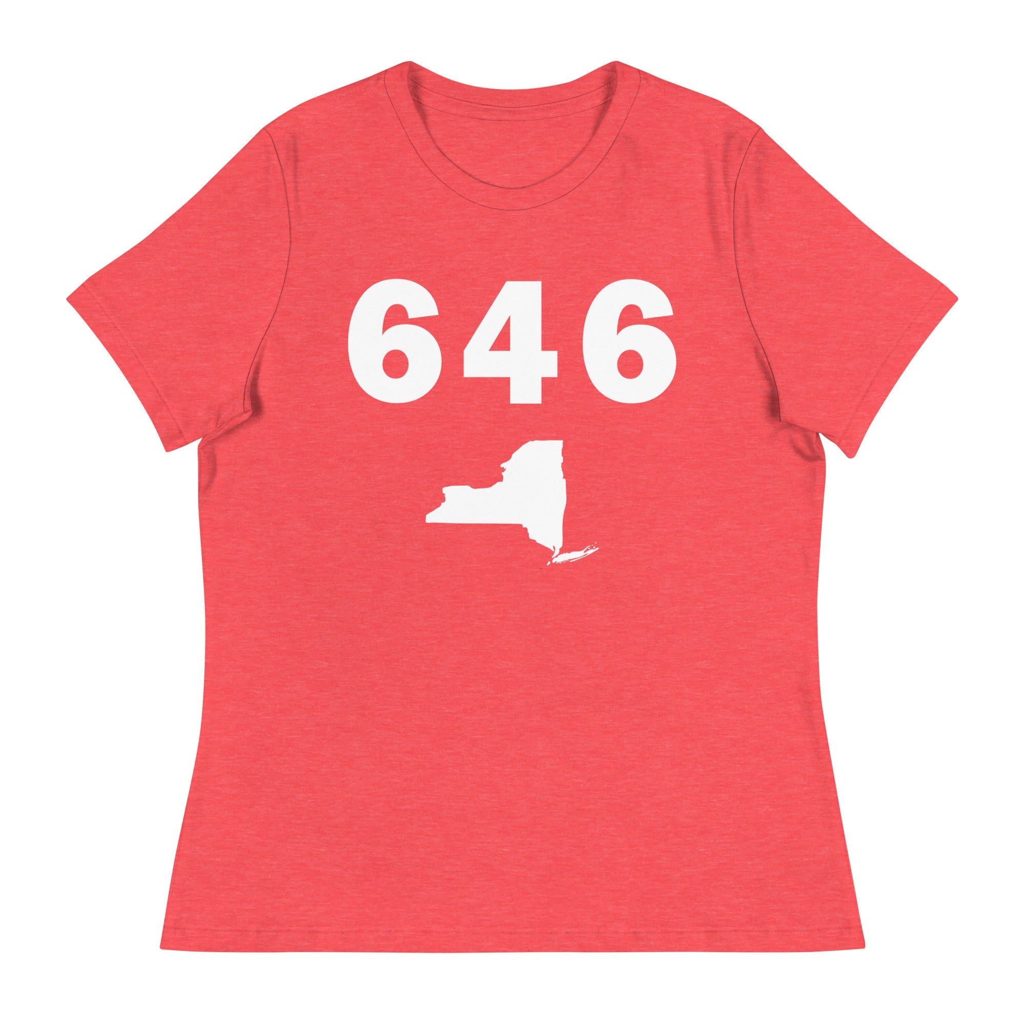 646 Area Code Women's Relaxed T Shirt