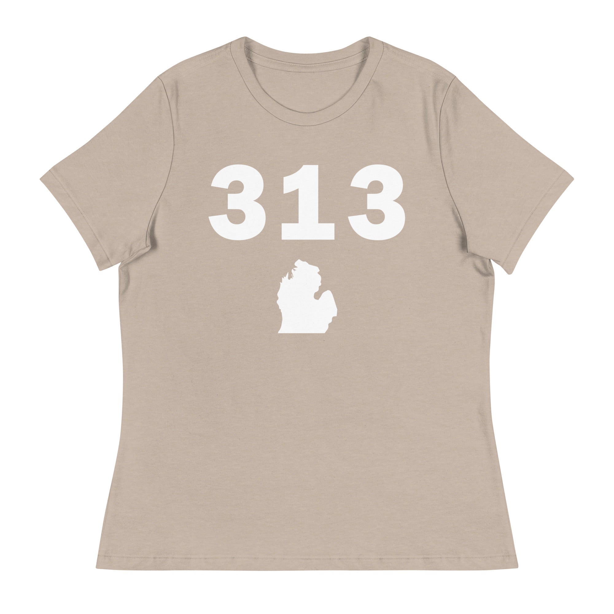 313 Area Code Women's Relaxed T Shirt