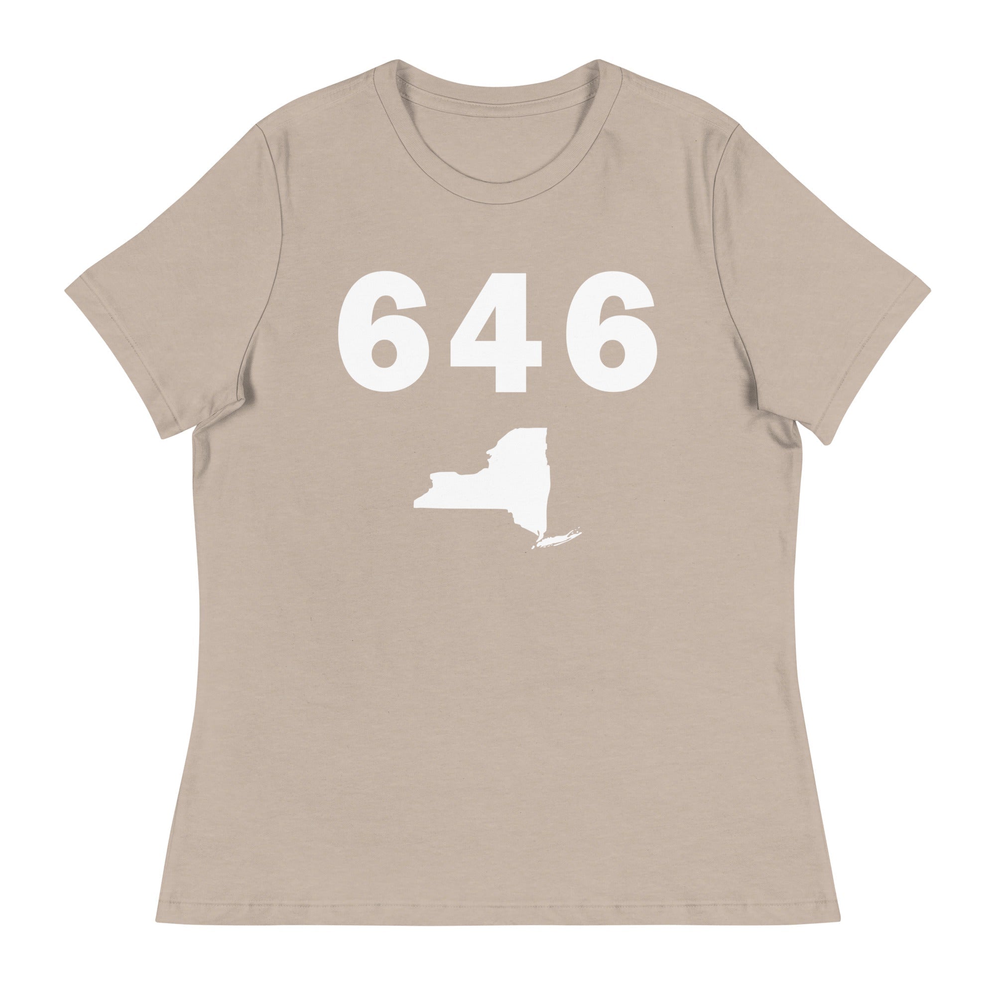 646 Area Code Women's Relaxed T Shirt