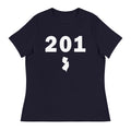 201 Area Code Women's Relaxed T Shirt