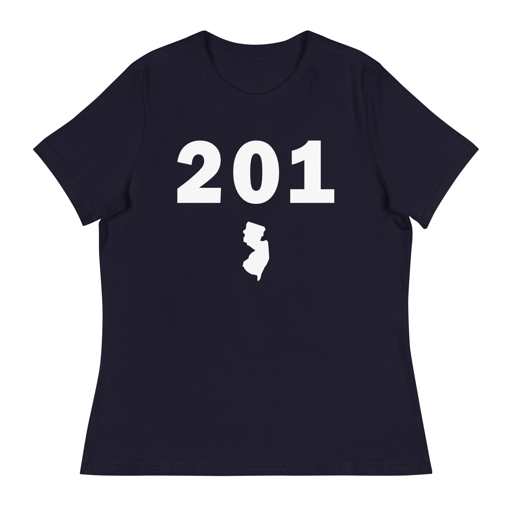 201 Area Code Women's Relaxed T Shirt