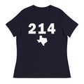 214 Area Code Women's Relaxed T Shirt