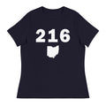 216 Area Code Women's Relaxed T Shirt