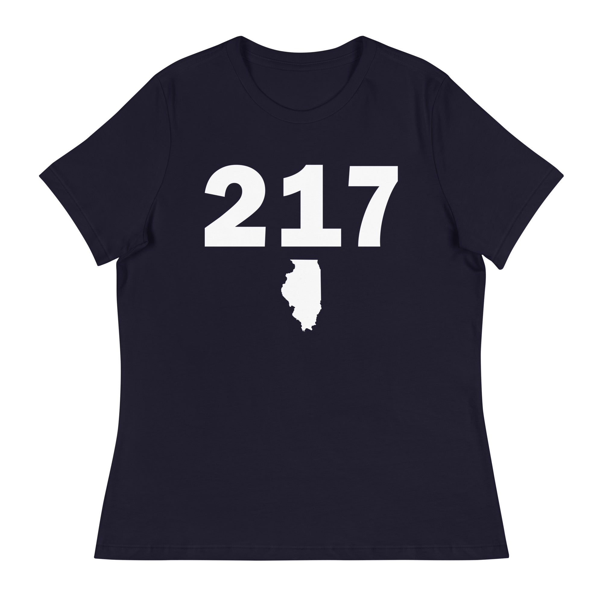 217 Area Code Women's Relaxed T Shirt