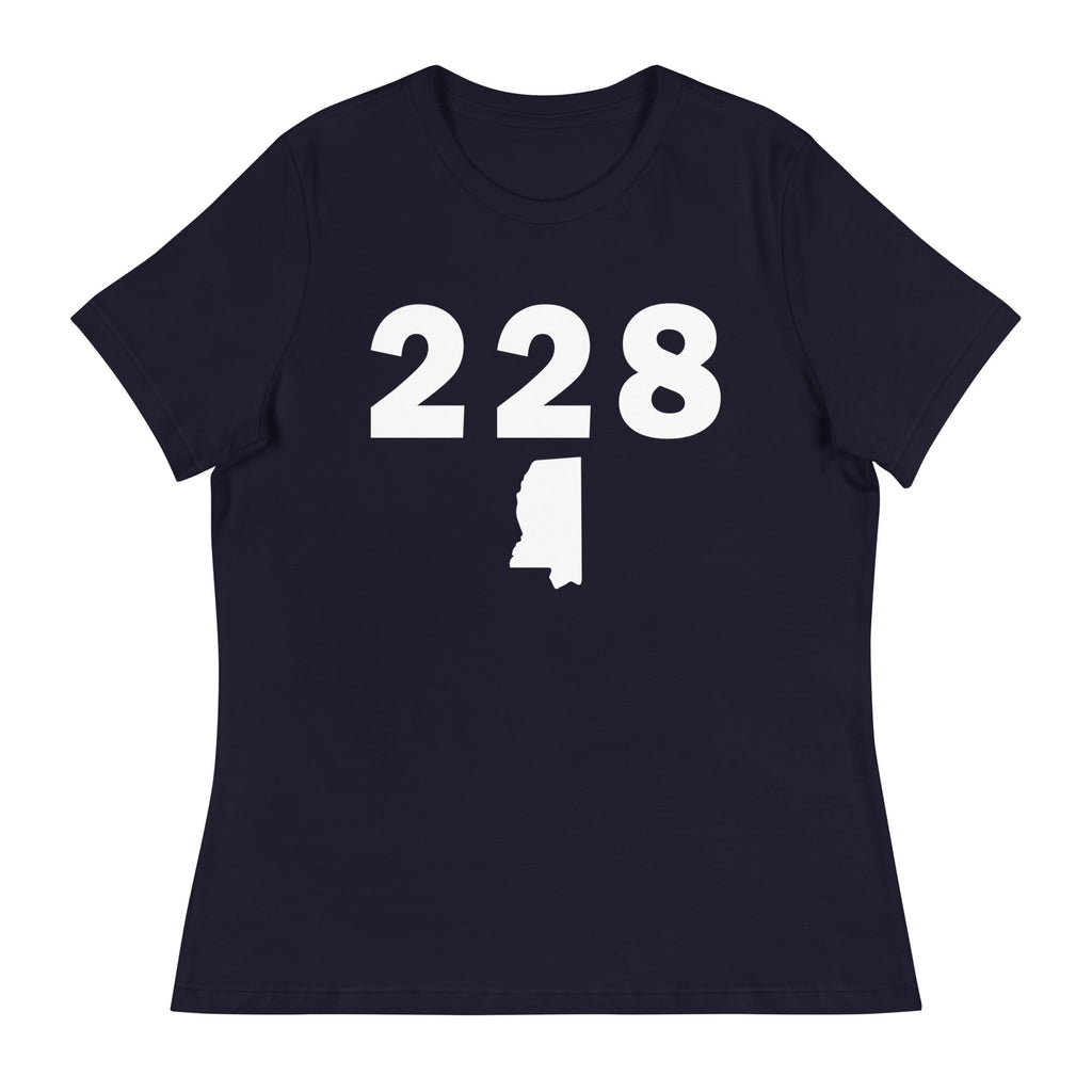 228 Area Code Women's Relaxed T Shirt