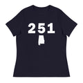 251 Area Code Women's Relaxed T Shirt
