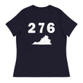 276 Area Code Women's Relaxed T Shirt