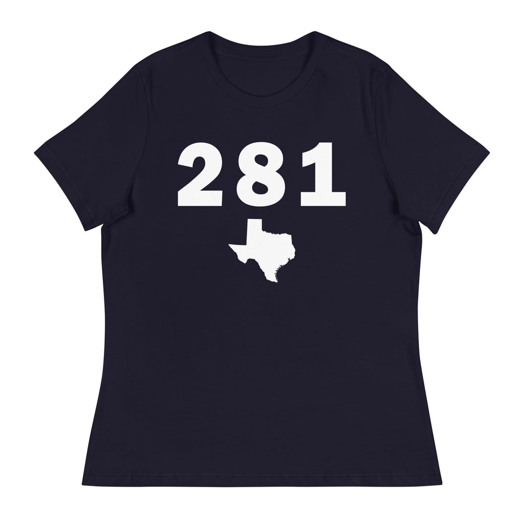 281 Area Code Women's Relaxed T Shirt