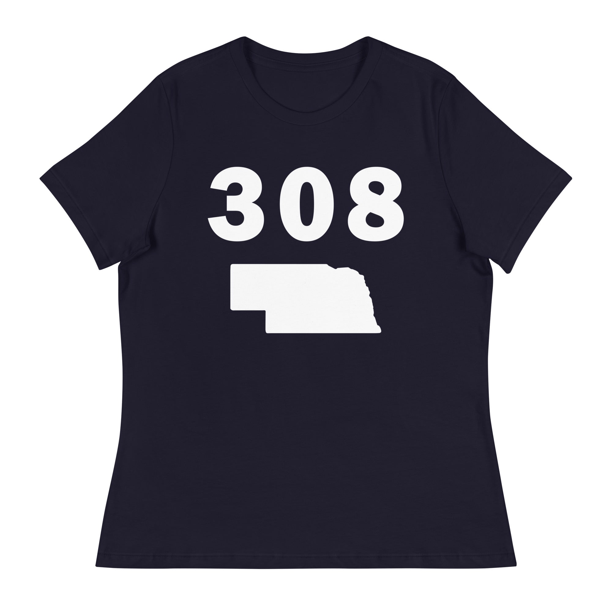 308 Area Code Women's Relaxed T Shirt