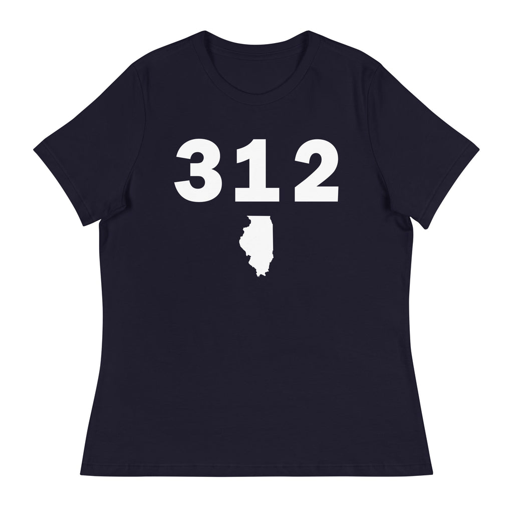312 Area Code Women's Relaxed T Shirt
