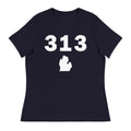 313 Area Code Women's Relaxed T Shirt