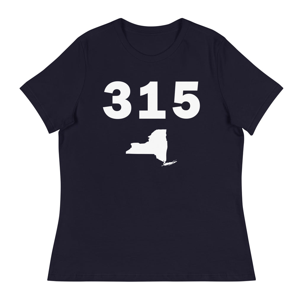 315 Area Code Women's Relaxed T Shirt