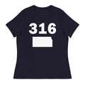 316 Area Code Women's Relaxed T Shirt