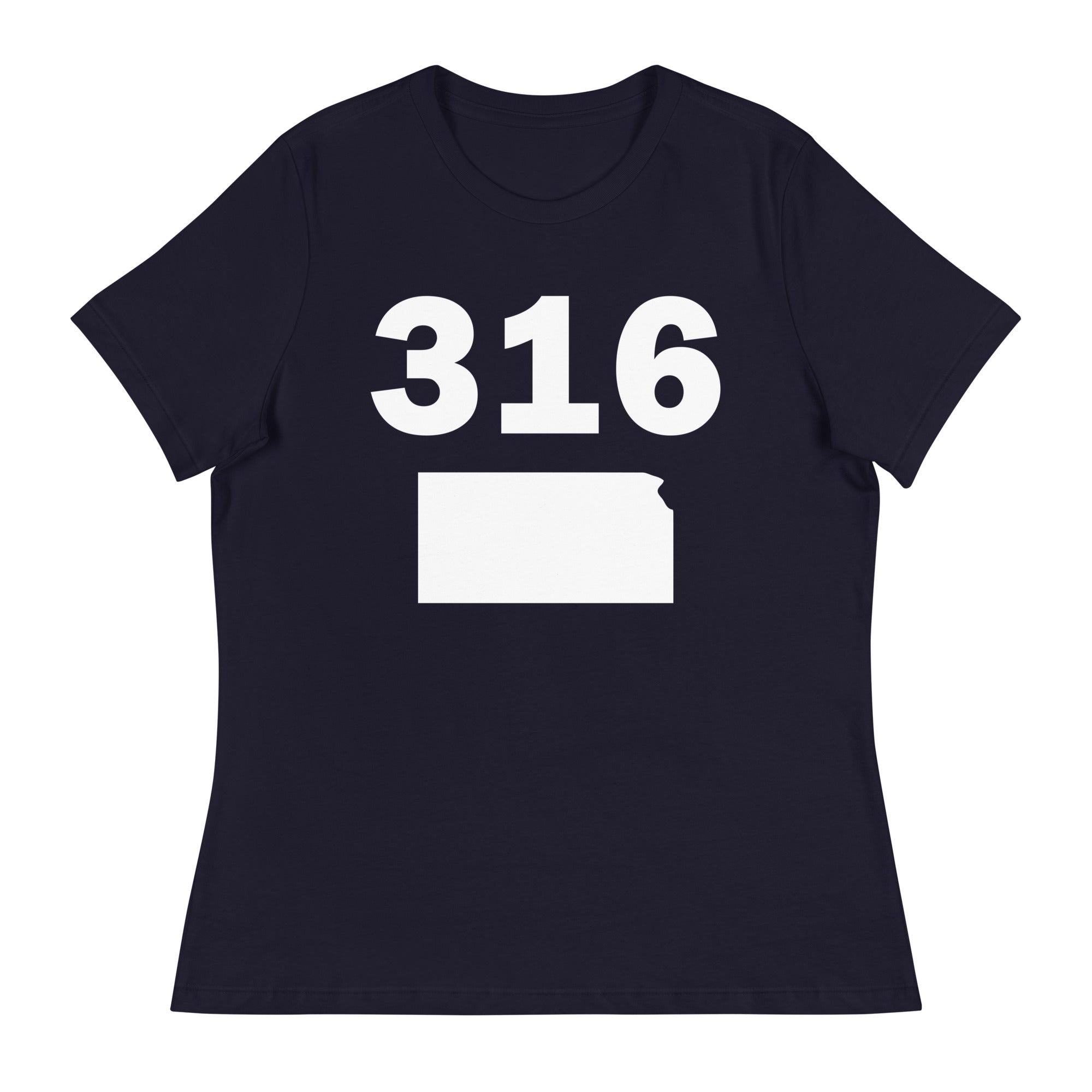 316 Area Code Women's Relaxed T Shirt