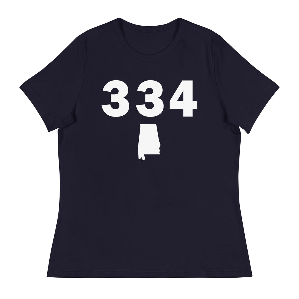 334 Area Code Women's Relaxed T Shirt
