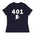 401 Area Code Women's Relaxed T Shirt