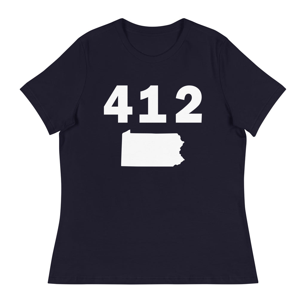 412 Area Code Women's Relaxed T Shirt