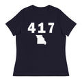 417 Area Code Women's Relaxed T Shirt